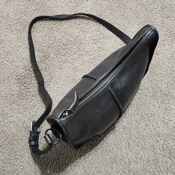 Frye Lucy Taupe Brown Gray Leather Shoulder Crossbody Purse Handbag Bag - Picture 10 of 13